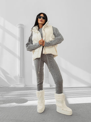 RAIN ecru women's vest