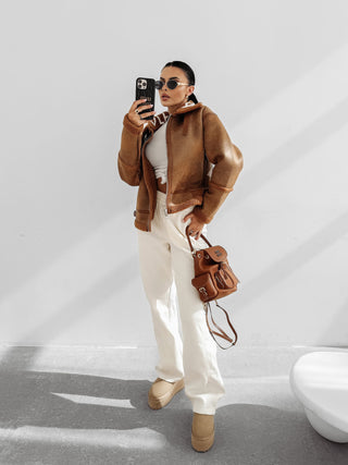 LENNOX women's jacket caramel