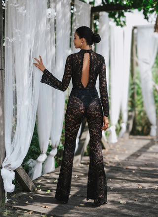 AURELIA JUMPSUIT BLACK LACE