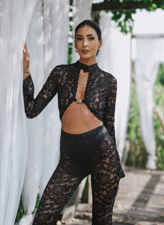 AURELIA JUMPSUIT BLACK LACE