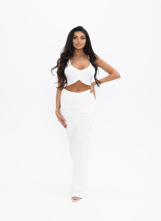 AMARA DRESS in ecru color