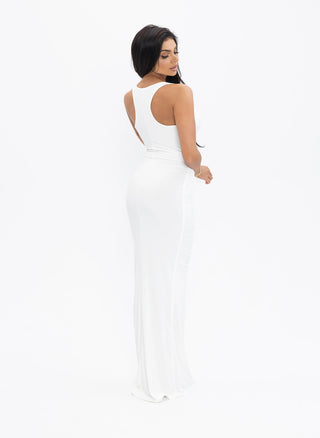 AMARA DRESS in ecru color