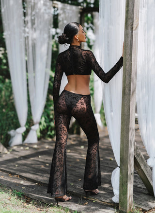ISOLA JUMPSUIT BLACK LACE