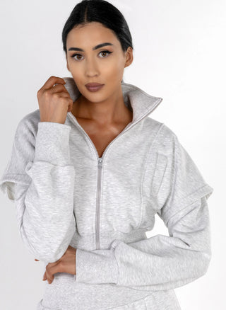 Women's FIFTH AVENUE SET gray tracksuit