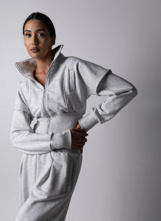 Women's FIFTH AVENUE SET gray tracksuit