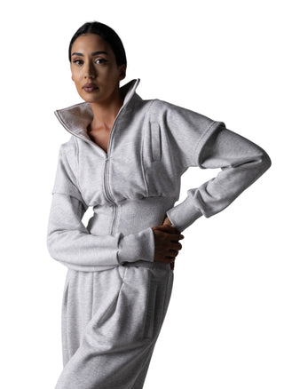 Women's FIFTH AVENUE SET gray tracksuit