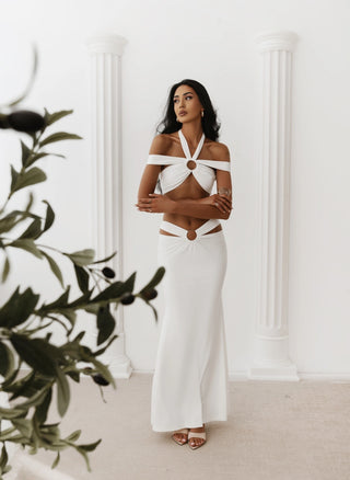 TULUM DRESS ECRU LONG DRESS
