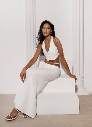 COVE SET ecru vest and skirt set